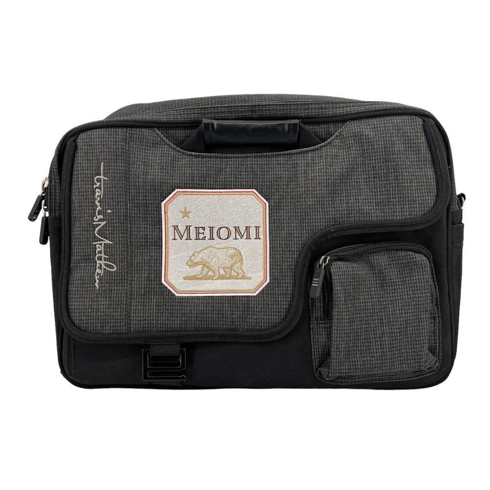 Travis Mathew Heather Gray Logo Golf Laptop Travel Bag Logo Golf